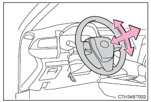 Adjusting the steering wheel and mirrors